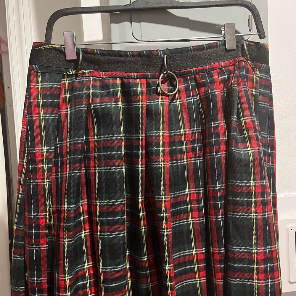 Current Mood Plaid Skirt